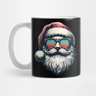 Santa Face Vintage Sunglasses Christmas Xmas Men Women Kids Mug